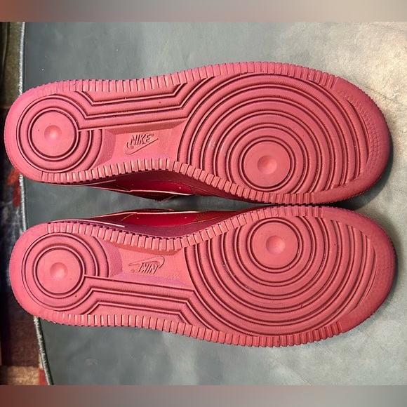 Nike Men's Air Force 1 Low '07 LV8 Burgundy AJ7280-600 - Sz 10 - EXCELLENT - Picture 12 of 13